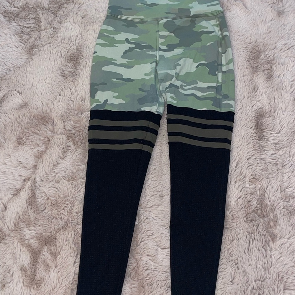 Bombshell Sportswear Green and Black Camouflage Leggings